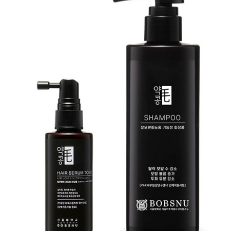 SET 8 (Yakkongmo Hair Shampoo 400ml + Hair Serum Tonic 60ml + Hair Brush)